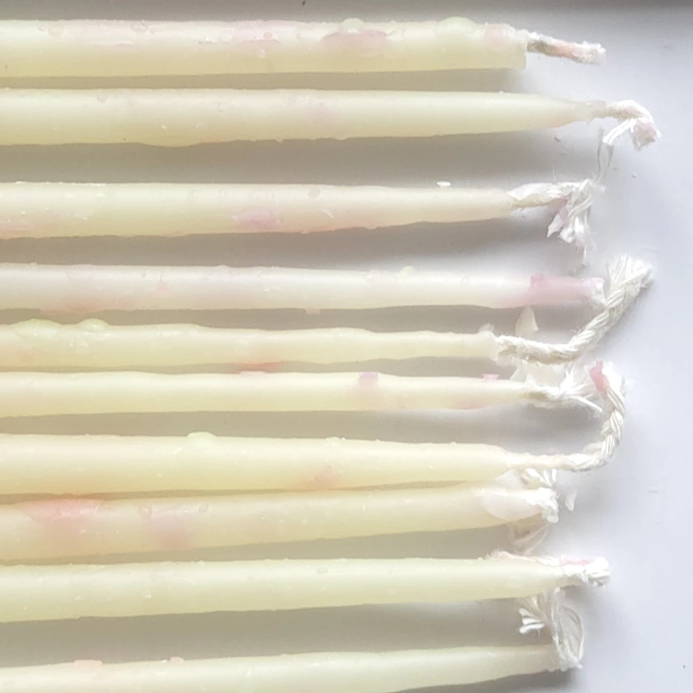 Naturalne Ekologiczne Świeczki z wosku pszczelego – Confetti Maxi Slim – 10 szt. - Kalamu