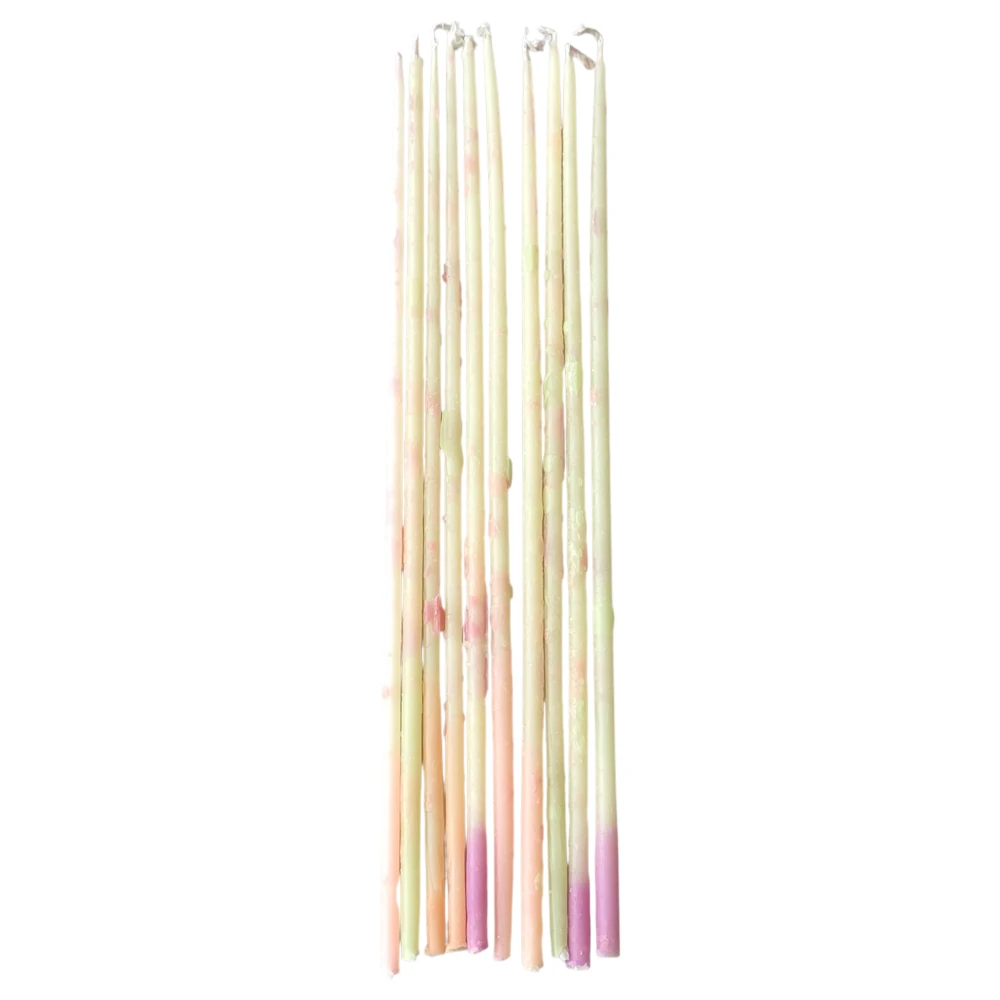 Naturalne Ekologiczne Świeczki z wosku pszczelego – Confetti Maxi Slim – 10 szt. - Kalamu