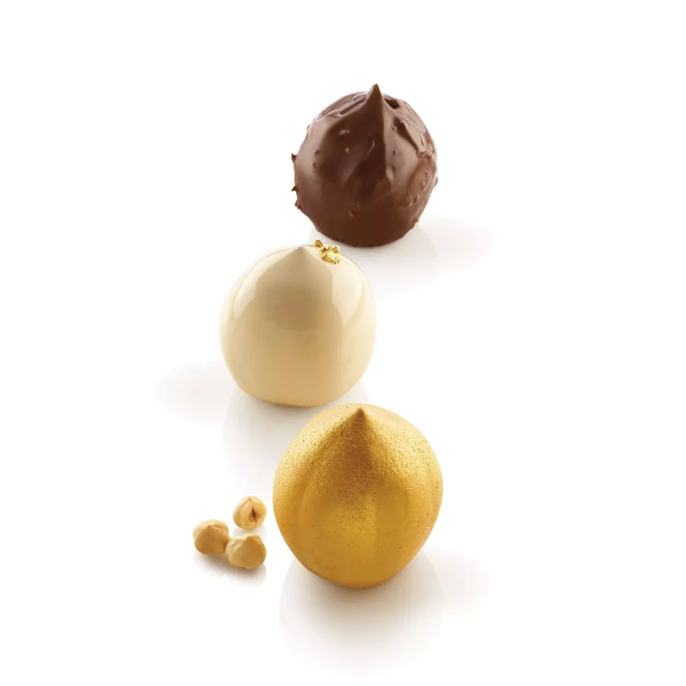 Forma silikonowa do monoporcji 3D Nocciola 125 (orzechy laskowe) Silikomart 28.317.87.0065