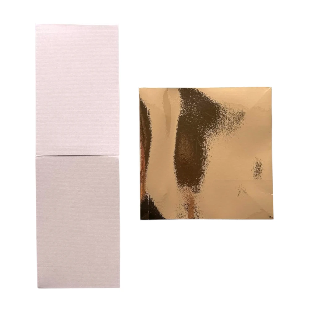 Eleganckie pudełko na ciasto i tort z automatycznym dnem kraft + złota pokrywka Decora 24 x 24 x 15 cm