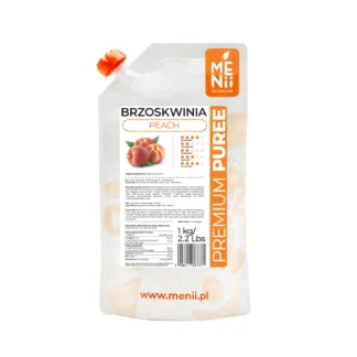 Delikatne puree brzoskwiniowe do deserów i lodów MENii - 1 kg