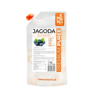 Intensywnie owocowe puree jagodowe do deserów premium MENii - 1 kg