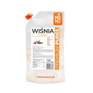 Intensywnie owocowe puree wiśniowe do deserów i wypieków MENii - 1 kg