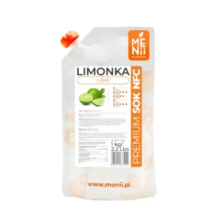 Intensywnie świeży sok NFC (nie z koncentratu) z limonki MENii - 1 kg