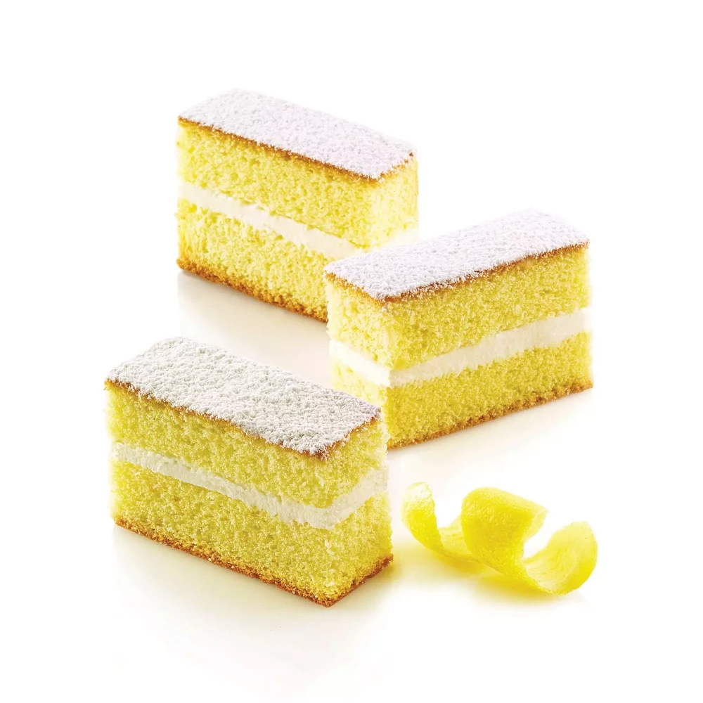 Silikomart SF026 Mini Cake – klasyczna forma silikonowa do mini ciast i batonów 79x29 h 30 mm, 12 gniazd