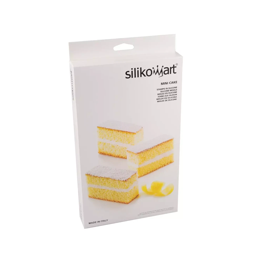 Silikomart SF026 Mini Cake – klasyczna forma silikonowa do mini ciast i batonów 79x29 h 30 mm, 12 gniazd