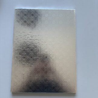 Podkład pod tort prostokątny Srebrny 30x40 cm, h 1 cm - PC Julita (OUTLET)