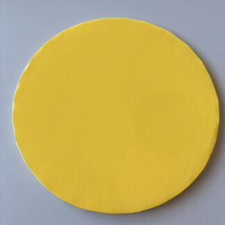 Podkład pod tort okrągły Żółty Ø 25 cm, h 1 cm - PC Julita (OUTLET)
