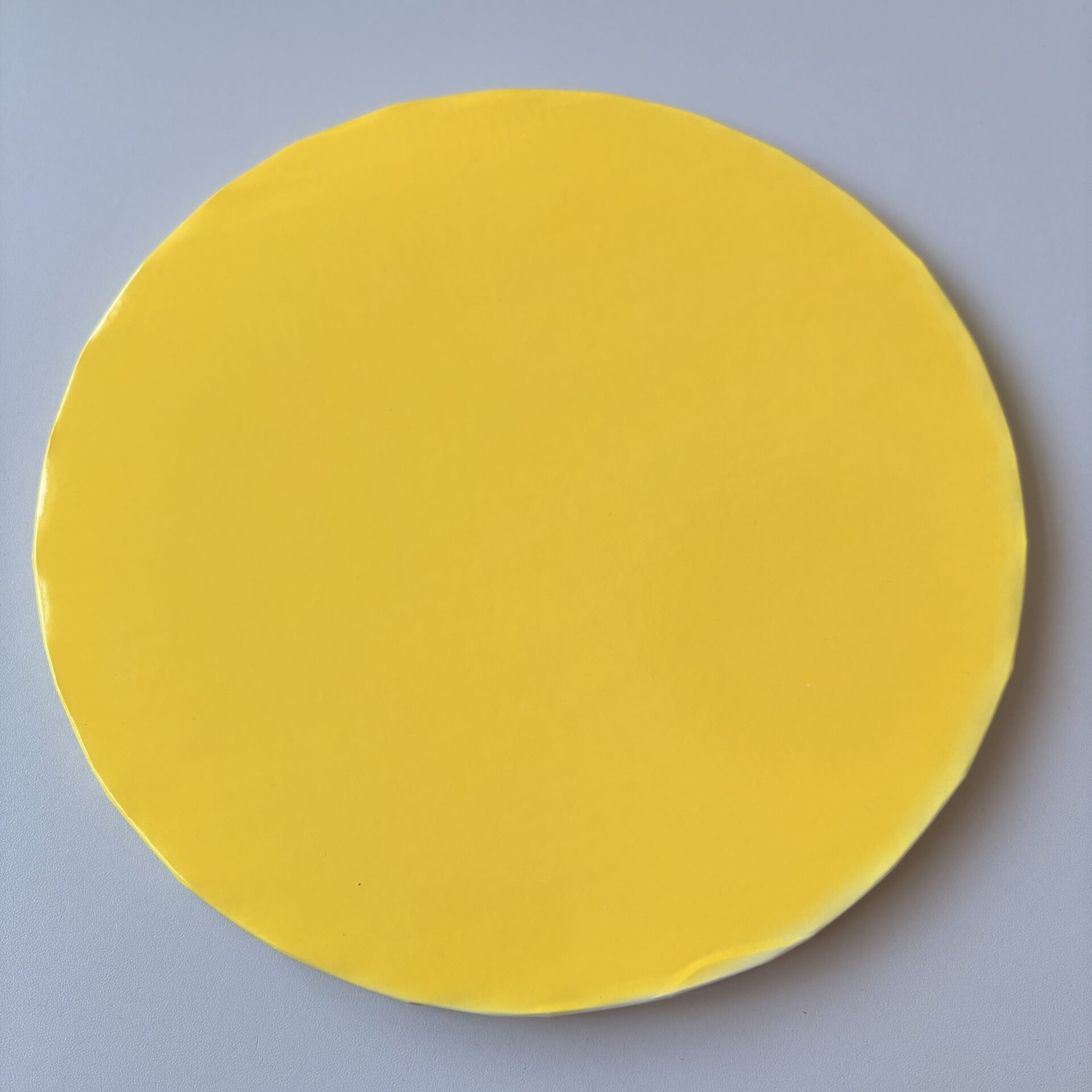 Podkład pod tort okrągły Żółty Ø 25 cm, h 1 cm - PC Julita (OUTLET)