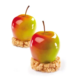 Pavoni APPLE PX4330S – forma silikonowa do monoporcji w kształcie jabłka