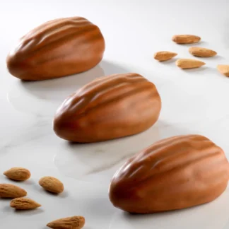 Pavoni PX43133 Almond – forma silikonowa do monoporcji w kształcie migdała 12 × 120 ml