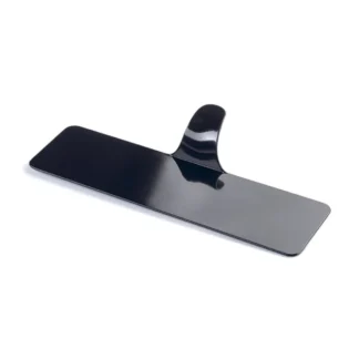 Pavoni VP2NR – czarne prostokątne podkładki pod monoporcje z uchwytem 130x38 mm
