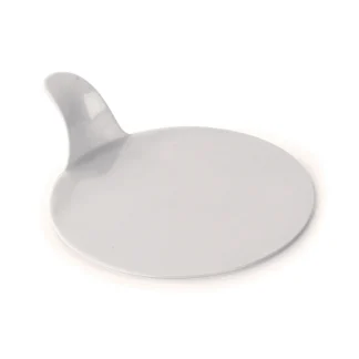 Pavoni VP3T – transparentne okrągłe podkładki pod monoporcje z uchwytem Ø 80 mm