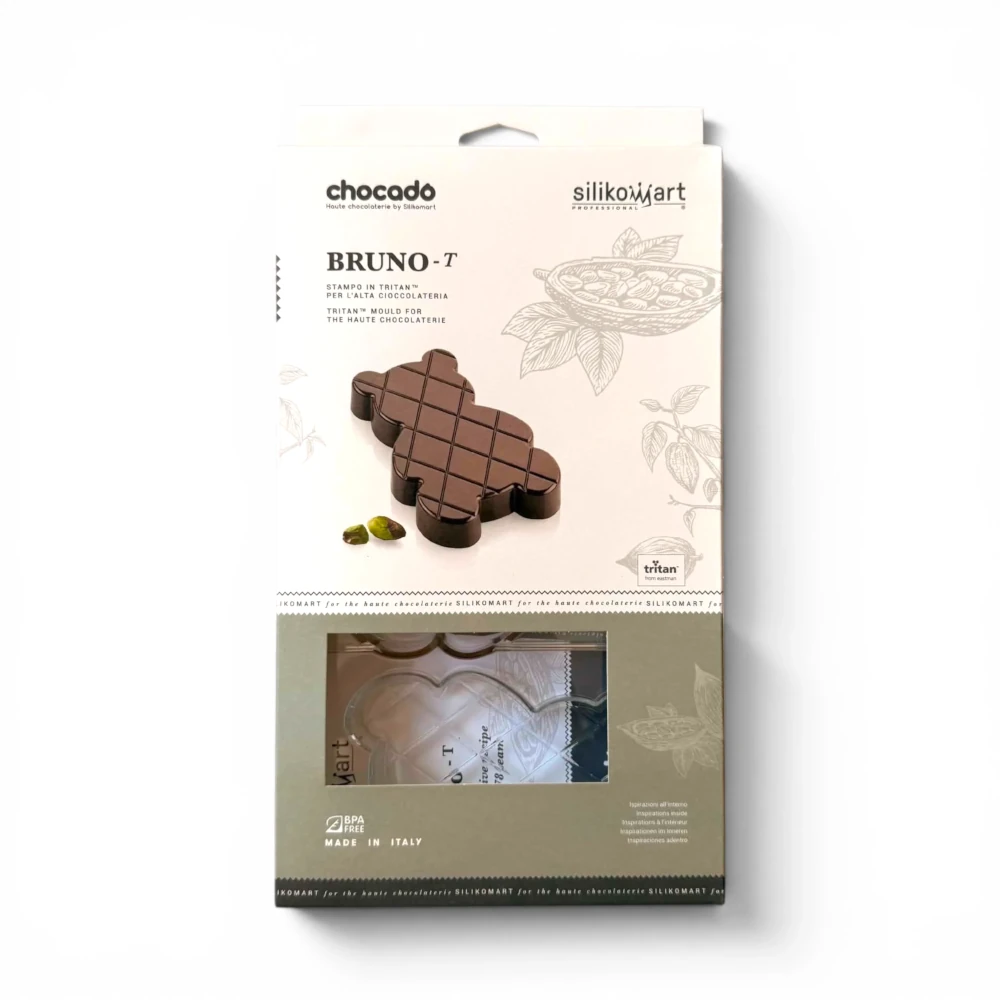 Silikomart Bruno T – forma do czekolady w kształcie misia - 3 tabliczki