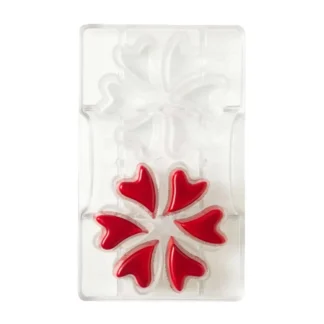 Forma poliwęglanowa do czekoladek serca Decora Il Cuore Matto, Szalone Serce – 12 gniazd