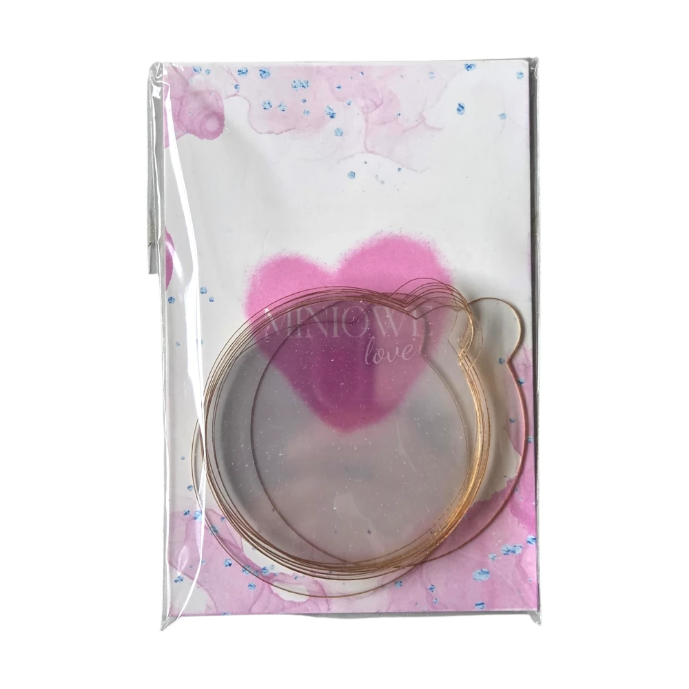 Ekskluzywna podstawka z uchwytem pod monoporcje 6 cm – plexi – zestaw 10 szt. - Miniowe Love
