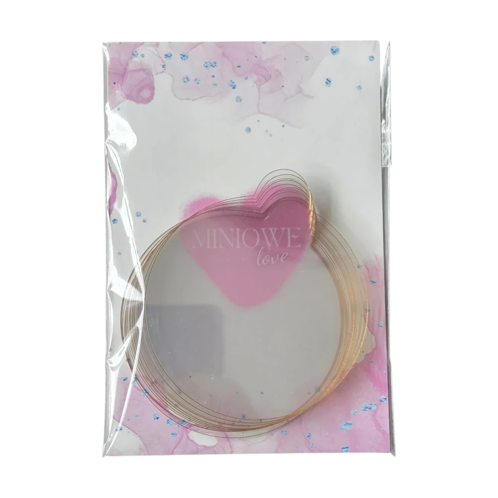 Ekskluzywna podstawka z uchwytem pod monoporcje 8 cm – plexi – zestaw 10 szt. - Miniowe Love