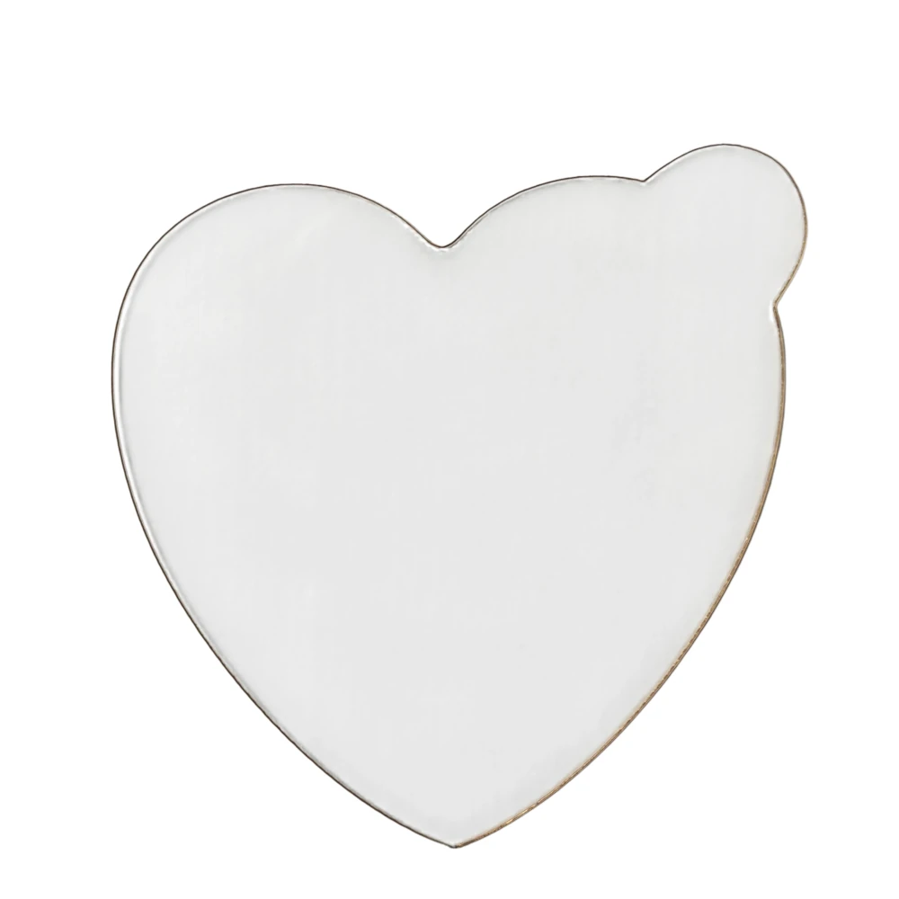 Ekskluzywna podstawka z uchwytem pod monoporcje serce 8,1 x 8,1 cm – plexi – zestaw 10 szt. - Miniowe Love