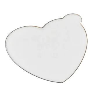 Ekskluzywna podstawka z uchwytem pod monoporcje serce 8,1 x 8,1 cm – plexi – zestaw 10 szt. - Miniowe Love