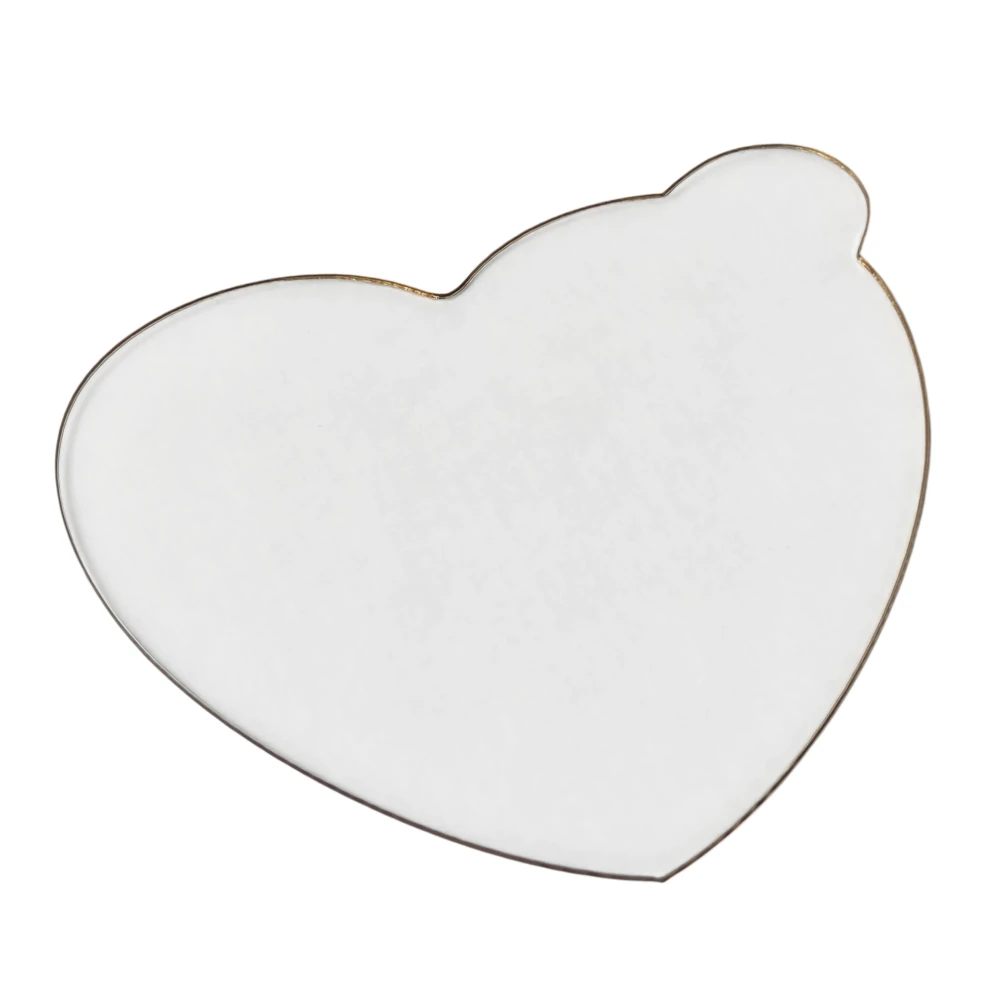Ekskluzywna podstawka z uchwytem pod monoporcje serce 8,1 x 8,1 cm – plexi – zestaw 10 szt. - Miniowe Love