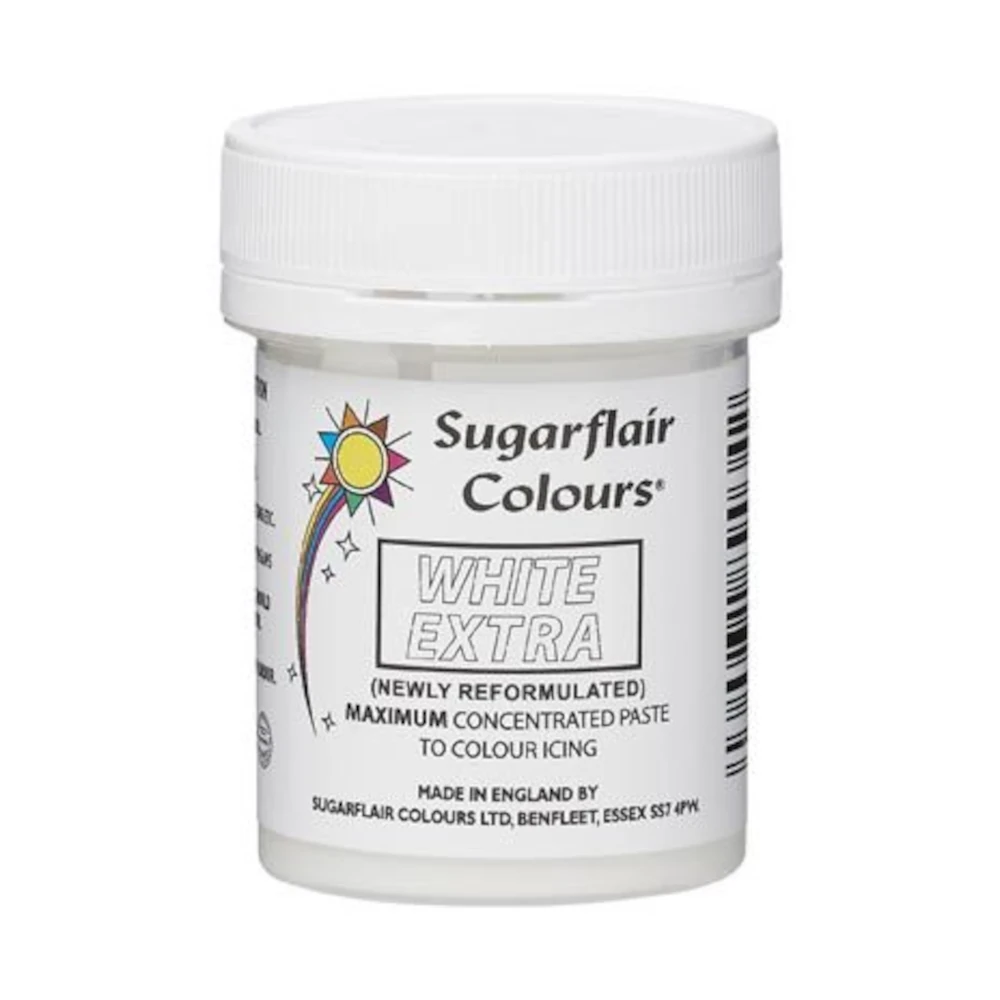 Biały barwnik spożywczy Sugarflair White Extra – wybielacz do kremu 42 g