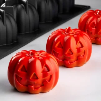 Pavoni Pumpkin PX43131 – forma silikonowa do monoporcji Dynia 3D, 15 × 125 ml
